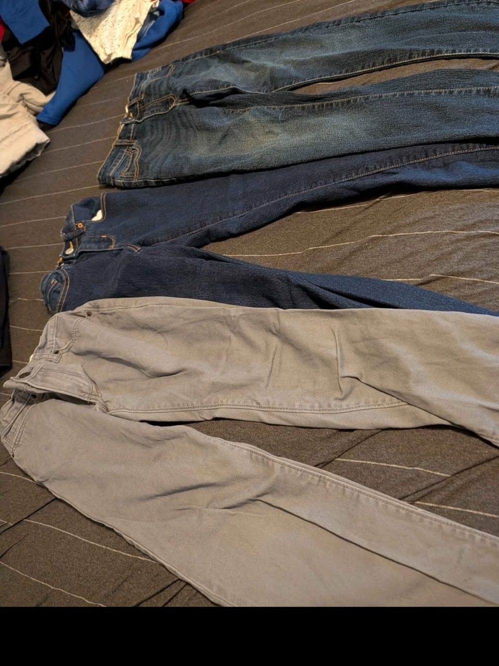 Lucky Brand Boy's Slim Straight Jeans - Blue and Gray